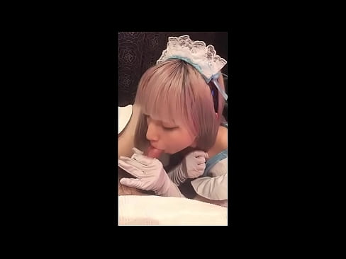 ❤️ Idolo giapponese [mayuka], costume da cameriera francese, parte 1, pompino e masturbazione con lozione ❤❌ Super sex à noi ❌️❤